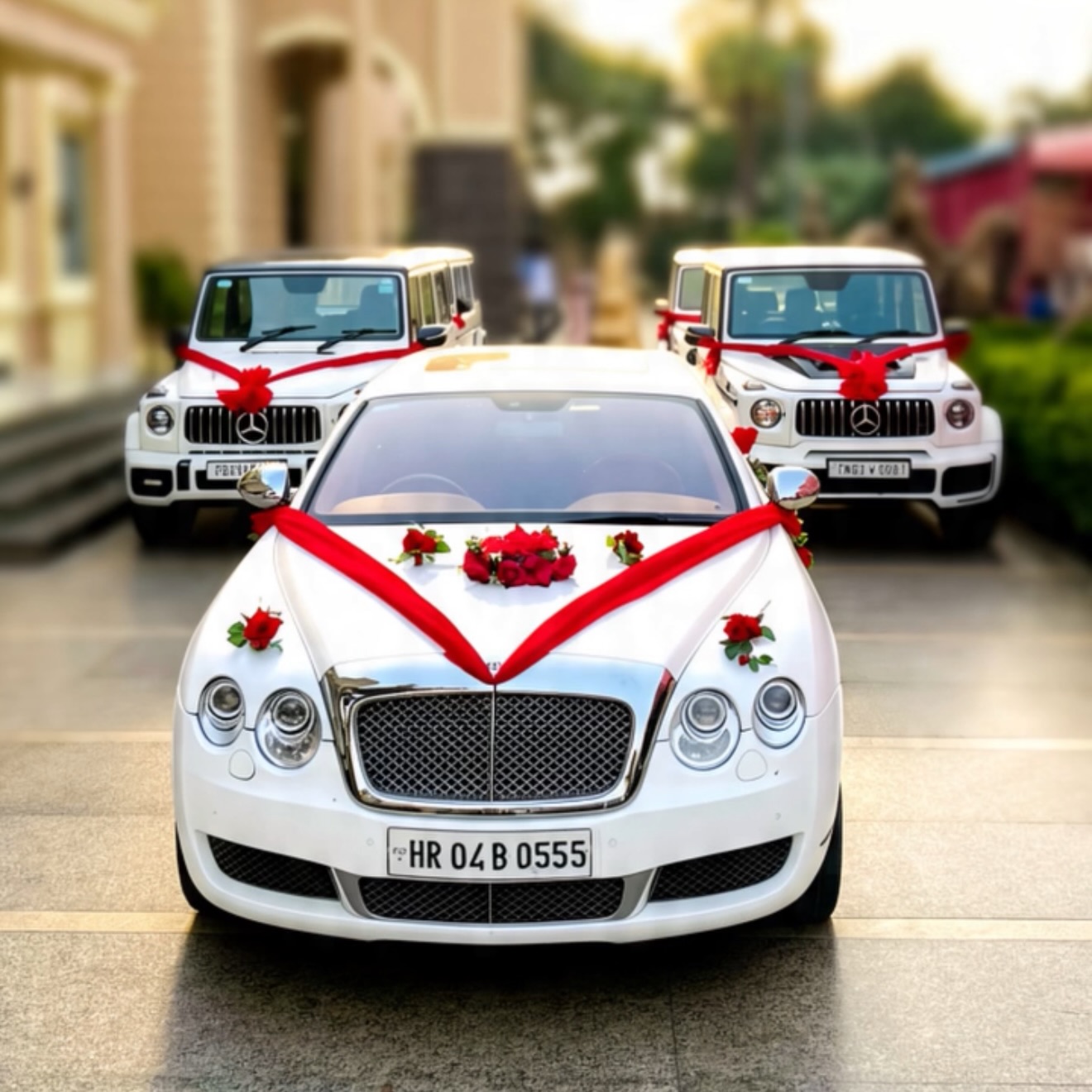 Premium luxury car for wedding arrival